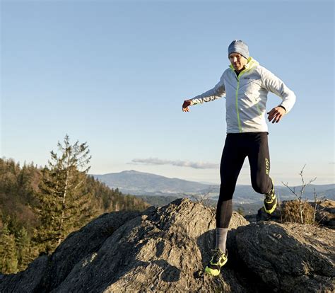 laufjacken in der bergen